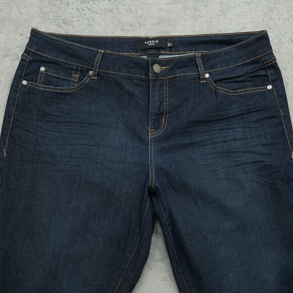 Torrid Jeans Women's Size 18S Blue High-Rise Skinny Denim Pants 28.5" Inseam - Picture 9 of 13